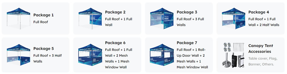 custom promotional tents