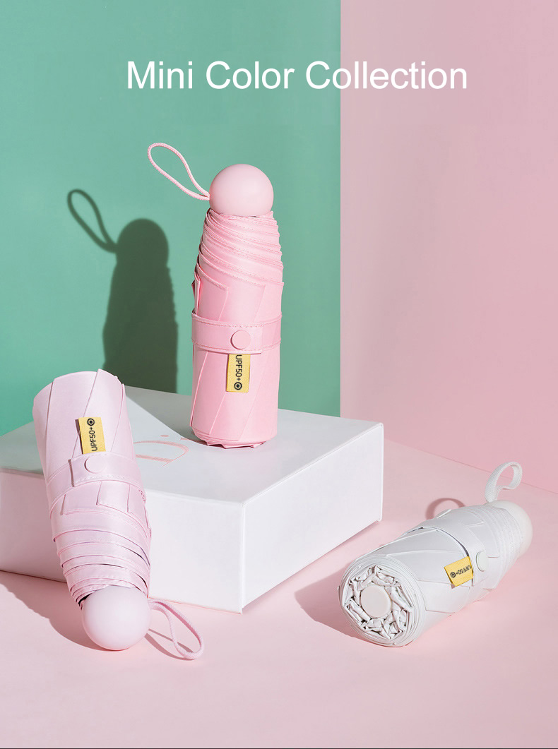 five-fold 8-rib mini umbrella