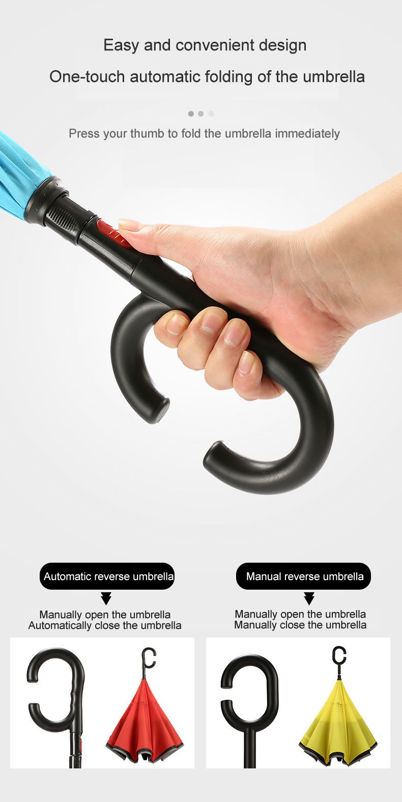 Windproof C-Handle